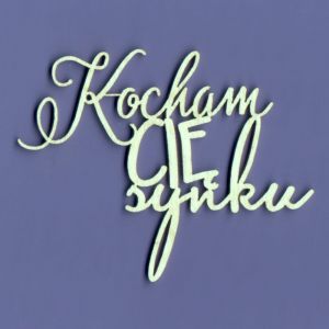 Tekturka Crafty Moly Napis G4 - Kochamy Cię Synku